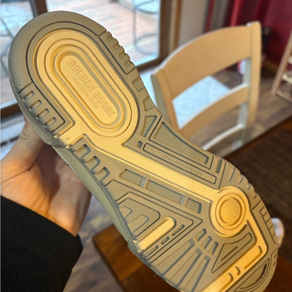 Golden Goose White and Gray Sneakers - Picture 4 of 6